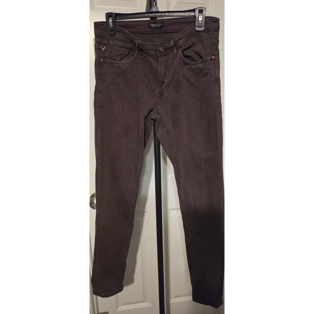 Allen Solly Jeans Men's 32 Brown Skinny Fit Stretch Denim 5 Pocket